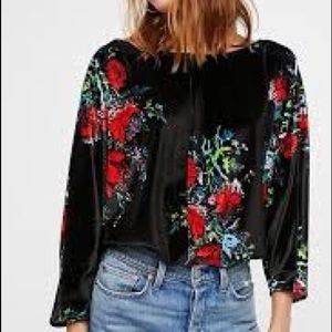 Free People Velvet bodysuit